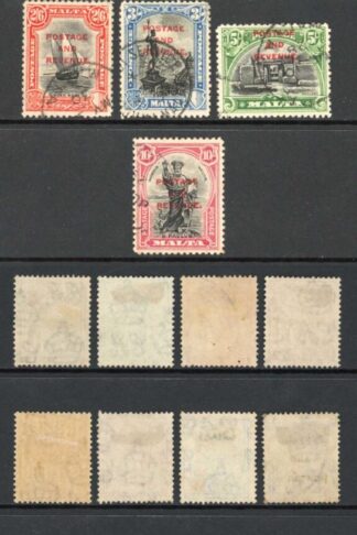 Malta SG174/92 Set opt Postage and Revenue used Cat 275 pounds