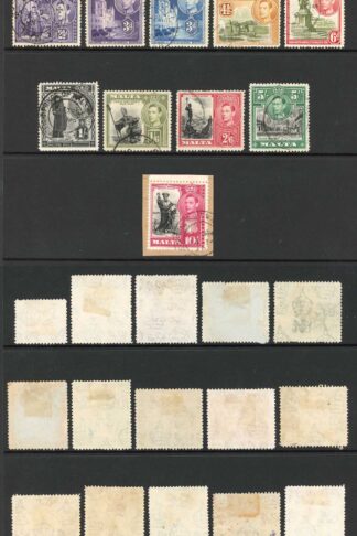 Malta SG217/31 1938 Set of 21 used Cat 50 pounds