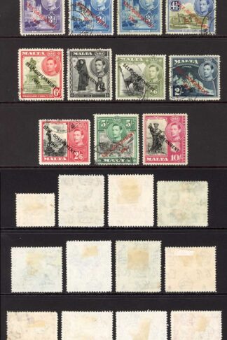 Malta SG234/48 Set of 21 fine used Cat 40 pounds