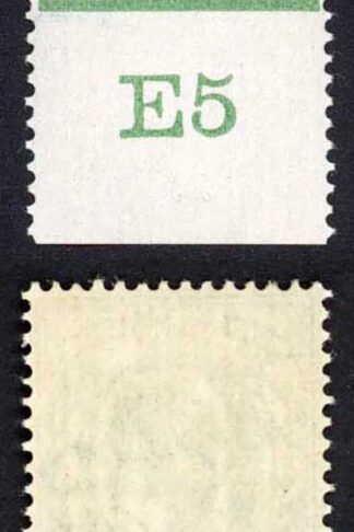 KEVII 1/2d Yellow-green E5 Co-extensive Rule Perf Type H1A VERY RARE