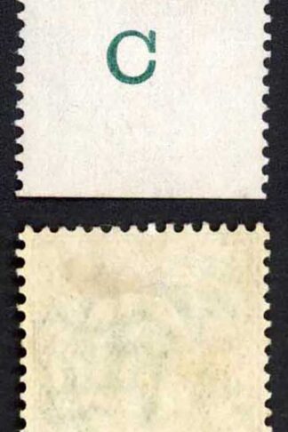 KEVII 1/2d Blue-green C Continuous Rule Perf Type H1A M/M RARE