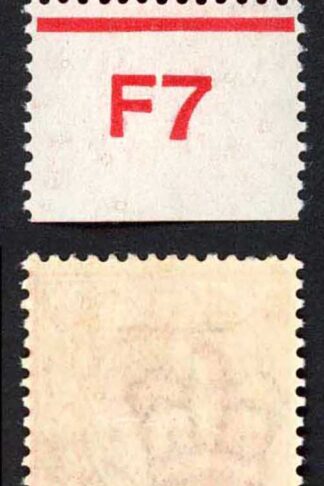 KEVII 1d Scarlet F7 Co-extensive Rule M/M