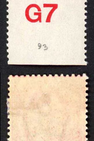 KEVII 1d Scarlet G7 Co-extensive Rule M/M