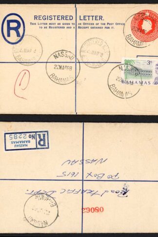 Bahamas 1968 Local Registered cover