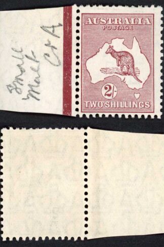 Australia SG110 2/- Maroon Wmk 7 M/M Cat 140 pounds