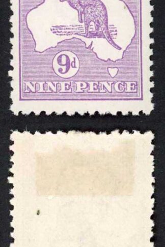 Australia SG39 9d Violet Wmk 6 Narrow Crown M/M Cat 65 pounds