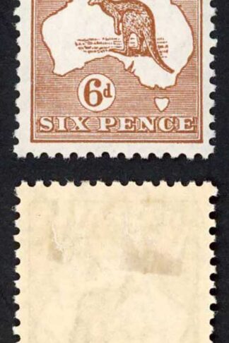 Australia SG107 6d Chestnut Wmk 7 M/M Cat 40 pounds