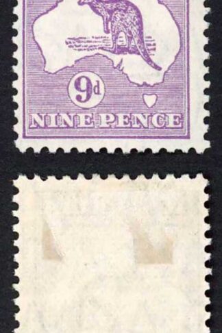 Australia SG108 9d Violet Wmk 7 M/M Cat 50 pounds