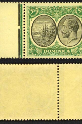 Dominica SG88 5/- Wmk Script U/M Cat 45+++ pounds