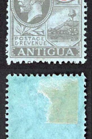 Antigua SG59 2/6 Black and red/blue Wmk Mult CA M/M Cat 19 pounds