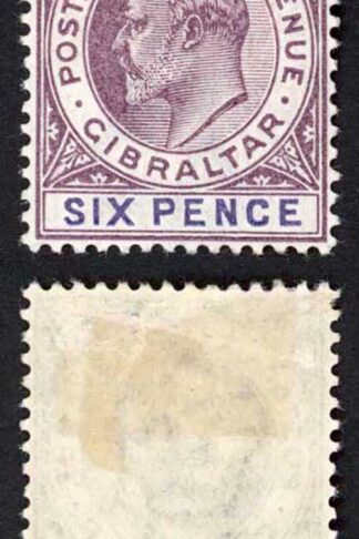 Gibraltar SG50 KEVII 6d wmk CA M/M Cat 42 pounds