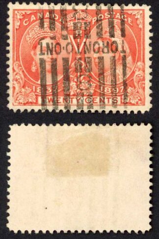 Canada SG133 20c Vermilion 1897 Jubilee Fresh Colour M/M Cat 120 Pounds