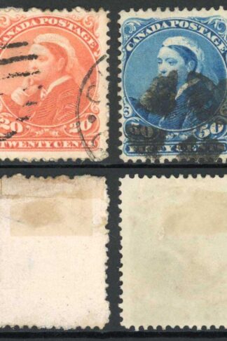 Canada SG115/6 1893 Set of Two Fresh Colour Cat 135 Pounds