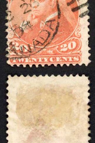 Canada SG115 1893 20c Vermilion Fresh Colour Cat 75 Pounds