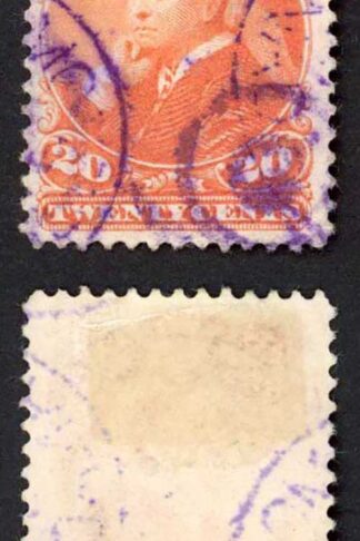 Canada SG115 1893 20c Vermilion Fresh Colour Cat 75 Pounds