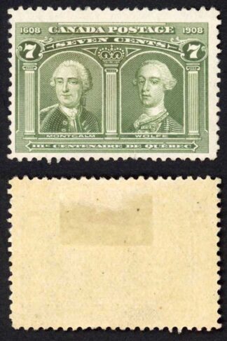 Canada SG195 7c Olive-green Fresh Colour M/M Cat 95 Pounds