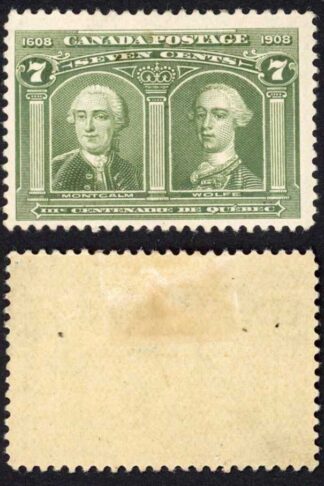 Canada SG195 7c Olive-green Fresh Colour M/M Cat 95 Pounds