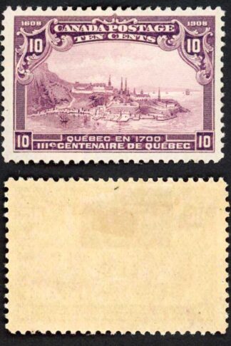 Canada SG193 10c Violet Fresh Colour M/M Cat 110 Pounds
