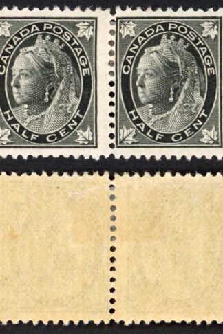 Canada SG142 1/2c Black Fresh Colour M/M PAIR Cat 30 Pounds