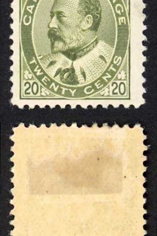 Canada SG186 20c Deep Olive-green Fresh Colour M/M Cat 325 Pounds