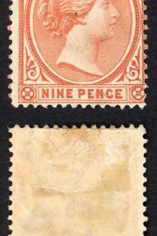 Falkland Is SG35 9d Pale reddish orange M/M (hinge remainder) Cat 65 Pounds