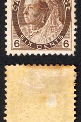 Canada SG159 6c Brown M/M (toned) Cat 110 Pounds