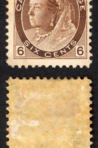 Canada SG159 6c Brown M/M (toned) Cat 110 Pounds