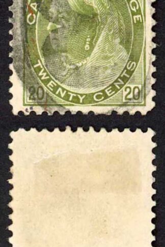 Canada SG165 20c Olive-green Good Colour Cat 75 Pounds