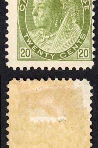 Canada SG165 20c Olive-green Fresh Colour M/M (some missing gum) Cat 325 Pounds