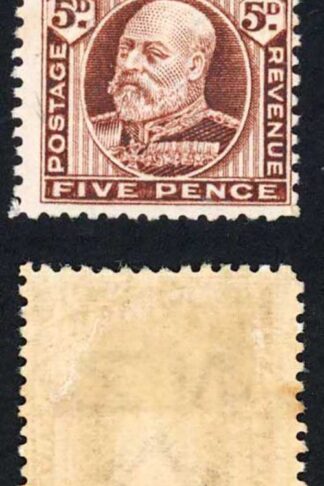 New Zealand SG397 5d Brown Perf 14 line Fresh Colour M/M Cat 26 pounds