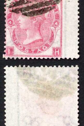 SG92 3d Rose wmk Emblems Plate 4 Fine used Cat 250 pounds