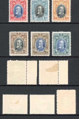 Southern Rhodesia SG15/27 PART Set no 1 1/2d or 9d Fresh Colours M/M Cat 170 po