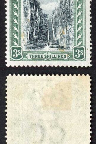 Bahamas SG61 3/- Black and Green Wmk CC Fresh Colours Top Value M/M Cat 50 poun