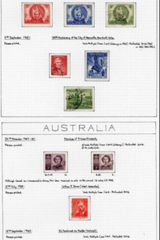 Australia KGVI Fine Used Collection Cat 210.50 Pounds