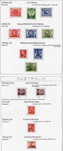 Australia KGVI Fine Used Collection Cat 210.50 Pounds