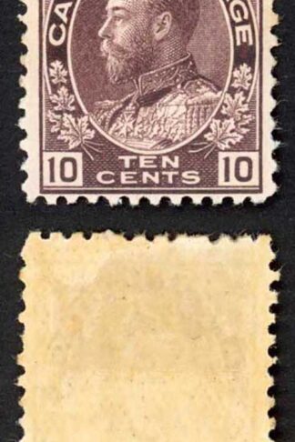Canada SG210 10c Brownish Purple Fresh Colour M/M Cat 100 pounds