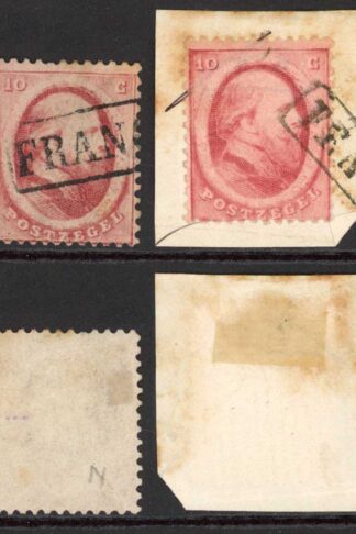 Netherlands 10c used x 2