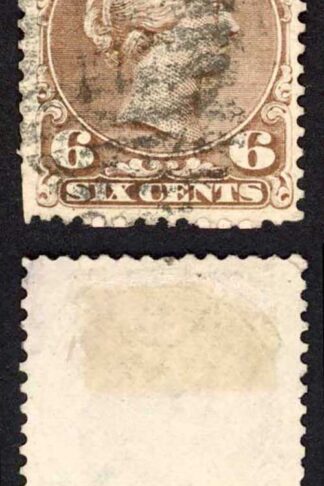 Canada SG60 6c Yellow-brown Thicker paper Fresh Colour Cat 70 pounds