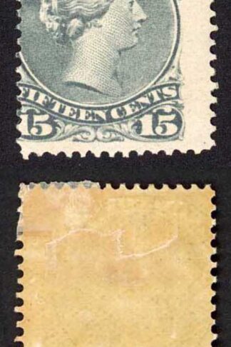 Canada SG70 15c Slate purple Vertical Pair Fresh Colour M/M Cat 150 pounds