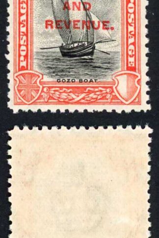 Malta SG189 2/6 Opt Postage and Revenue Fresh Colours U/M Cat 17++ pounds