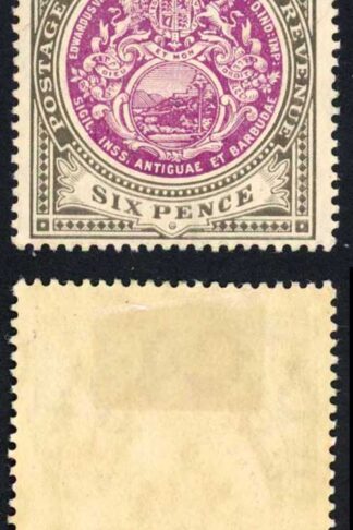 Antigua SG48 6d Wmk Mult CA M/M Cat 9 pounds