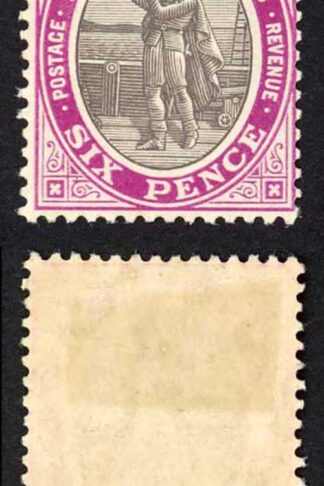 St Kitts Nevis SG19ab 6d Grey-black Bright purple Fresh Colour M/M Cat 18 pounds