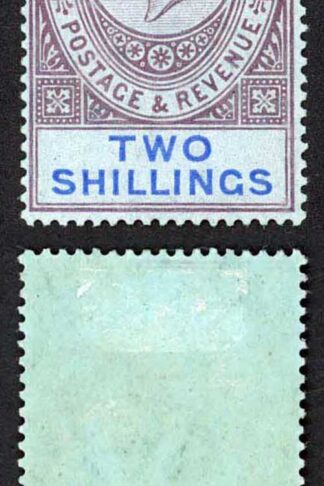 Gibraltar SG82 2/- Wmk Mult CA Fresh Colour M/M Cat 30 pounds