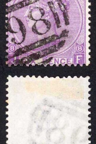 SG109 6d mauve Plate 8 Cat 140 pounds