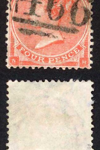 SG81 4d Bright Red Hair Lines Plate 4 Cat 185 pounds