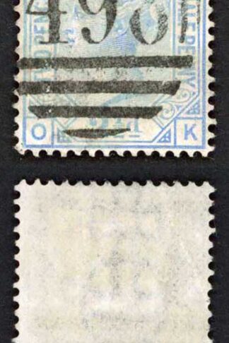 SG142 2 1/2d Blue Wmk Orb Plate 20 Cat 55 pounds