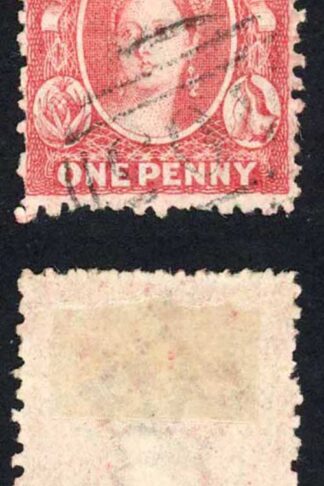 Bahamas SG23 1d Rose-red Wmk CC Reversed Perf 12.5 Fine Used Cat 45 pounds