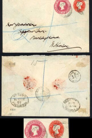 ESC191 1/2d (undated) and 3d (9 florets) used