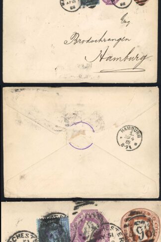 ESC38 1 1/2d and 6d Both dated 16.1.88 uprated to Germany
