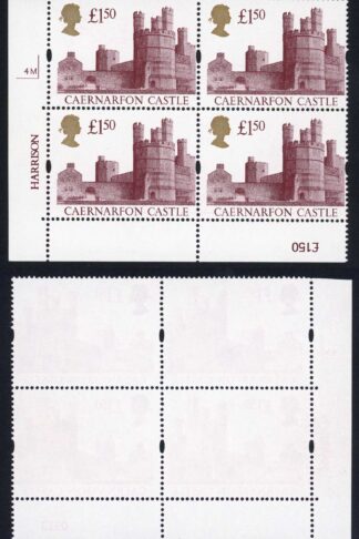 UK9 One Pound Fifty PVA Gum Plate Block 4M U/M Cat 100 pounds SCARCE ITEM